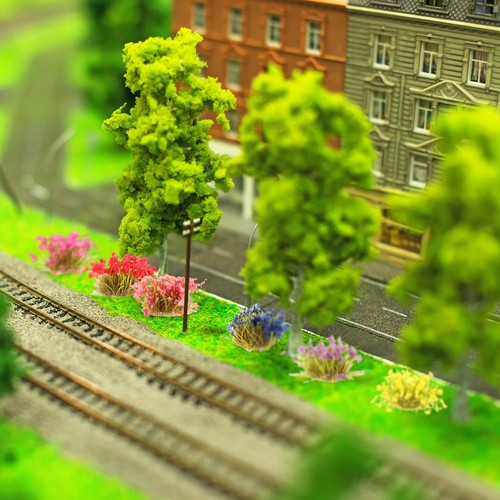 288 Pezzi Ciuffo Statico Erba Grappolo Fiori Gruppi Vegetazione Autoadesivo Arti... - Foto 4 di 5