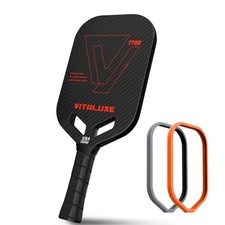 T700 Raw Carbon Fiber Pickleball Paddle, Edgeless 3K Textured Carbon Friction...