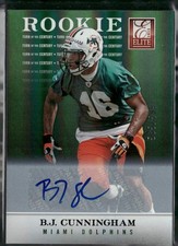 2012 Elite B.J. Cunningham #188 Turn of the Century Rookie Signatures /599