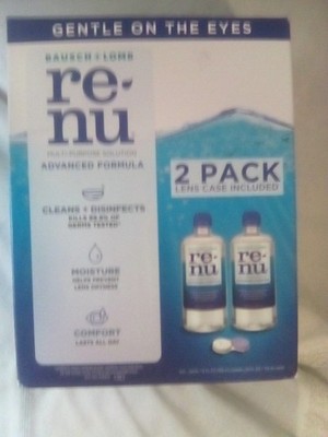 Bausch & Lomb renu Contact Lens Advanced Multipurpose Solution, 2 x 12 Fl. oz
