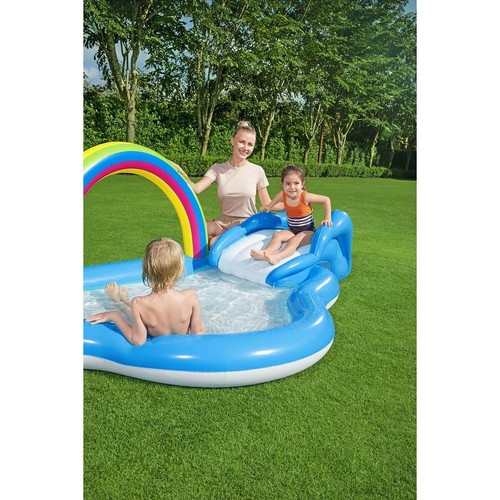 Bestway Piscina Hinchable Parque de Juegos Arcoiris 257x145x91 cm +2 Años Jar - Imagen 6 de 10