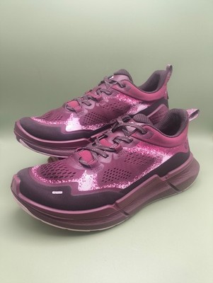 Ecco Biom 2.2 Damen-Sportschuhe niedrig Tex burgunderrot UK-Größe 6 sehr guter Zustand Laufen Gehen