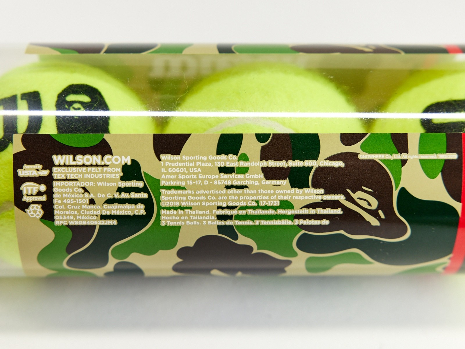 A BATHING APE x WILSON  BAPE Tennis Balls Three Pack   UNOPENED   NEW thumbnail 15