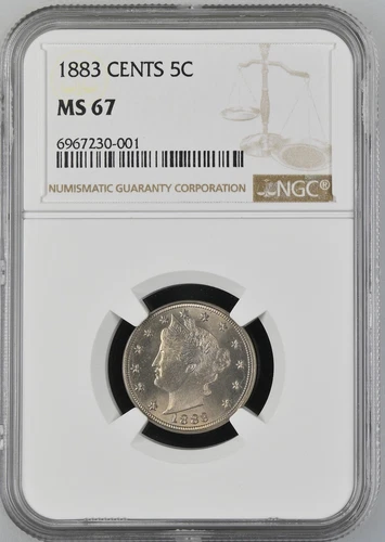 1883 Nickel Liberty Head NGC MS-67