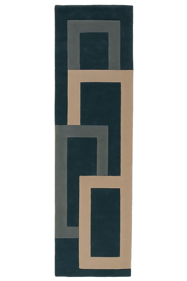 Alfombra de lana hecha a mano alfombra acolchada a mano para sala de estar dormitorio 5x8 6x9 8x10 Foto 2 de 4