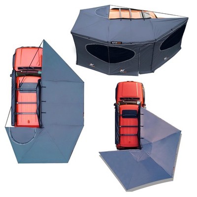 Naturnest 270 Car Side Awning Rooftop or Awning Room Camping