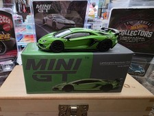 Mini GT Lamborghini Aventador SVJ Verde mantis #391 1/64 Mint Loose