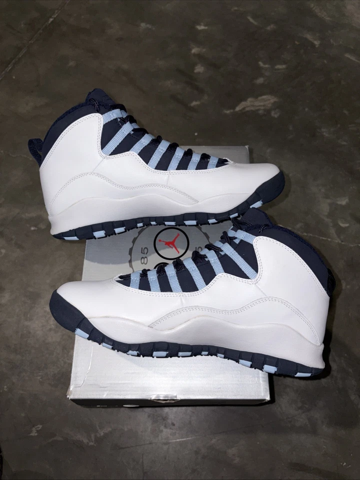 Tamanho 10 EUA - Air Jordan 10 retrô 2005 azul gelo nunca usado - Imagem 2 de 4