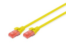 DIGITUS CAT 6 U-UTP Patch Cable, 2m, Network LAN DSL Ethernet Cable, LSZH, Coppe