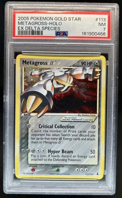 2005 Pokemon EX Delta Species Metagross Holo #113/113 PSA 7