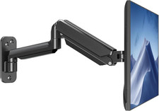Single Monitor Wall Mount for Max 32 Inch Computer Screen, Fully Adjustable Gas