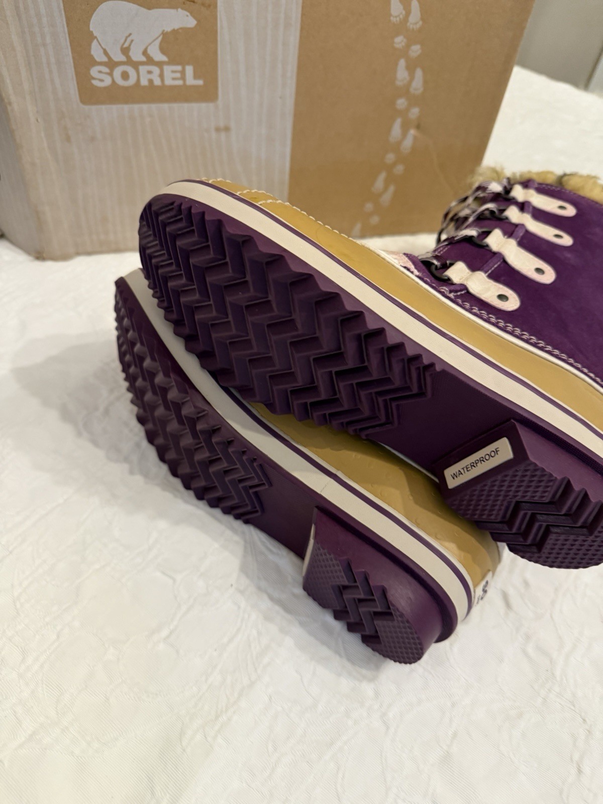 SOREL GIRLS YOUTH #7 SNOW BOOT PURPLE $300 image 5