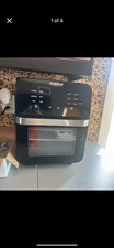 Nuwave Brio Air Fryer Oven, 15.5Qt X-Large Family Size, SS Rotisserie Basket
