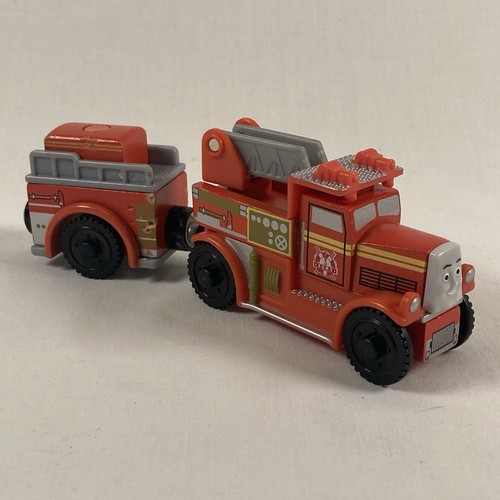 Thomas the Train Wooden Railway Flynn Fire Engine Truck & Tender Red 2012