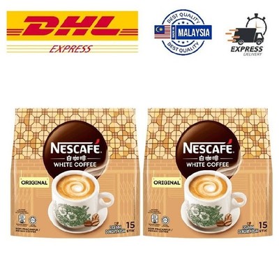 Nescafe White Coffee Original 2 Packs x 15 sticks - Malaysian Coffee - DHL EXP