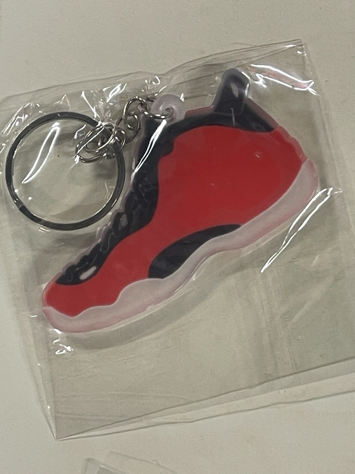Nike Air Jordan Shoe Keychain Collectible Keychain For Sneakerheads Red Black thumbnail 2