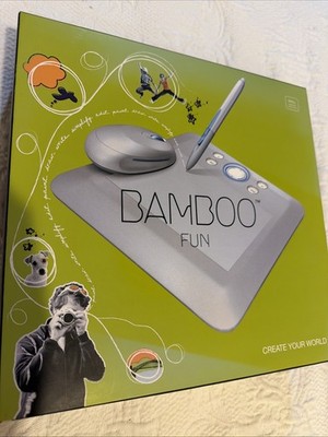 New Wacom Bamboo Fun CTE-450S Drawing Tablet Pen & Mouse Windows Mac USB    4027