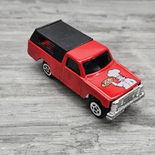 Summer Motor Force Pizza Chef Red Truck Black Canopy Die Cast Vehicle Car