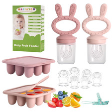 Baby Breastmilk Popsicle Molds  Baby Fruit Feeder 4 Pack , Infant Food Freezer