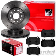 brembo GELOCHTE SPORT BREMSSCHEIBEN + BELÄGE VORNE passend für NISSAN 350Z Z33