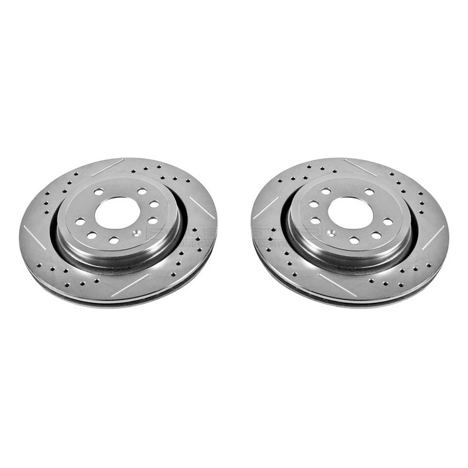 PowerStop EBR680XPR Brake Rotors For Saab 9-3 2003-2011 Rear Foto 2 de 4