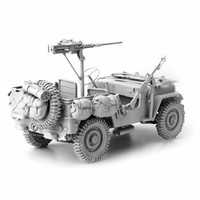 1/16 Bausatz Willys Jeep Us Army Mit Cal.50