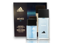 Adidas Moves by Adidas 2 Piece Gift Set for Men 1 oz EDT Spray, 2.5oz DEOD Spray
