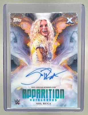 Sol Ruca 2025 Topps Exalted #APA-SOL Aqua Apparition Auto Rookie RC /99