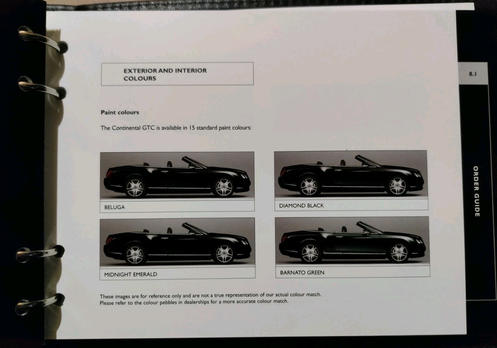 Bentley Continental GTC Insight Dealer Brochure 2006 Onwards Binder Folder RARE image 7