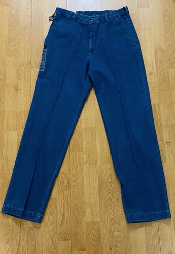Haggar Work To Weekend Pant Men's 32x32 Blue Denim Classic Fit Comfort Waist NWT - 第 1/4 張圖片