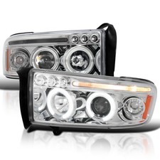Fits 1994-2001 Dodge Ram 1500 2500 3500 Led Halo Projector Headlights 94-01 Fits 1994-2001 Dodge Ram 1500 2500 3500 Led Halo Projector Headlights 94-01