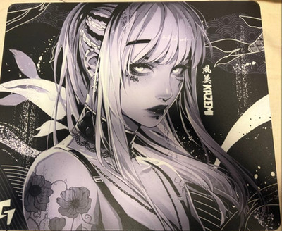 GLSSWRKS Kazemi Mousepad Premium Glas JAPAN Limited Edition SCHWARZ 490x420mm