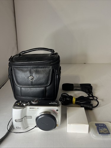 Panasonic Digital Camera Lumix DMC-TZ1 5.0MP Silver 2 Batteries Plus 2 2GB Cards