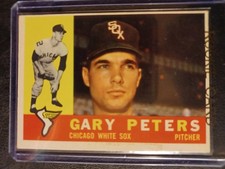 1960 Topps Gary Peters Rookie card - Chicago White Sox. rookie card picture