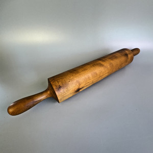 Vintage Maple Wood Rolling Pin Large heavy thick baking utensil