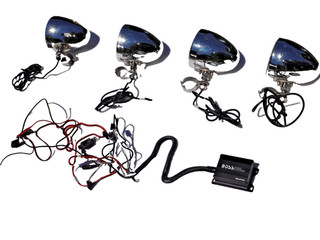 Boss Audio MCK470B Motorcycle Bluetooth Speaker Stereo System Used