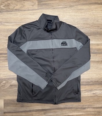 Mac Tools Mens Jacket Soft Shell Full Zip Wing Crest Gray Large