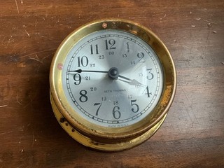 Vintage Seth Thomas Seasprite Ships Nautical Clock E335 004/Talley Industries