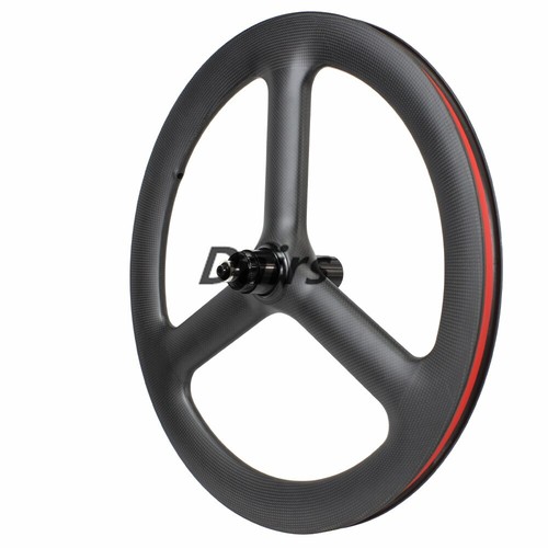 20inch 451/406 3 Spokes Wheels V / Disc Brake Carbon Folding Bicycle Wheelset - Picture 13 of 15