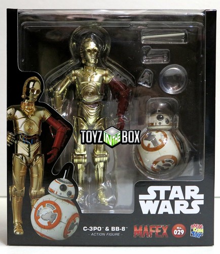In STOCK Medicom Toy Star Wars "C-3PO + BB-8" SET 029 TFA MAFEX Action Figure - Picture 1 of 8