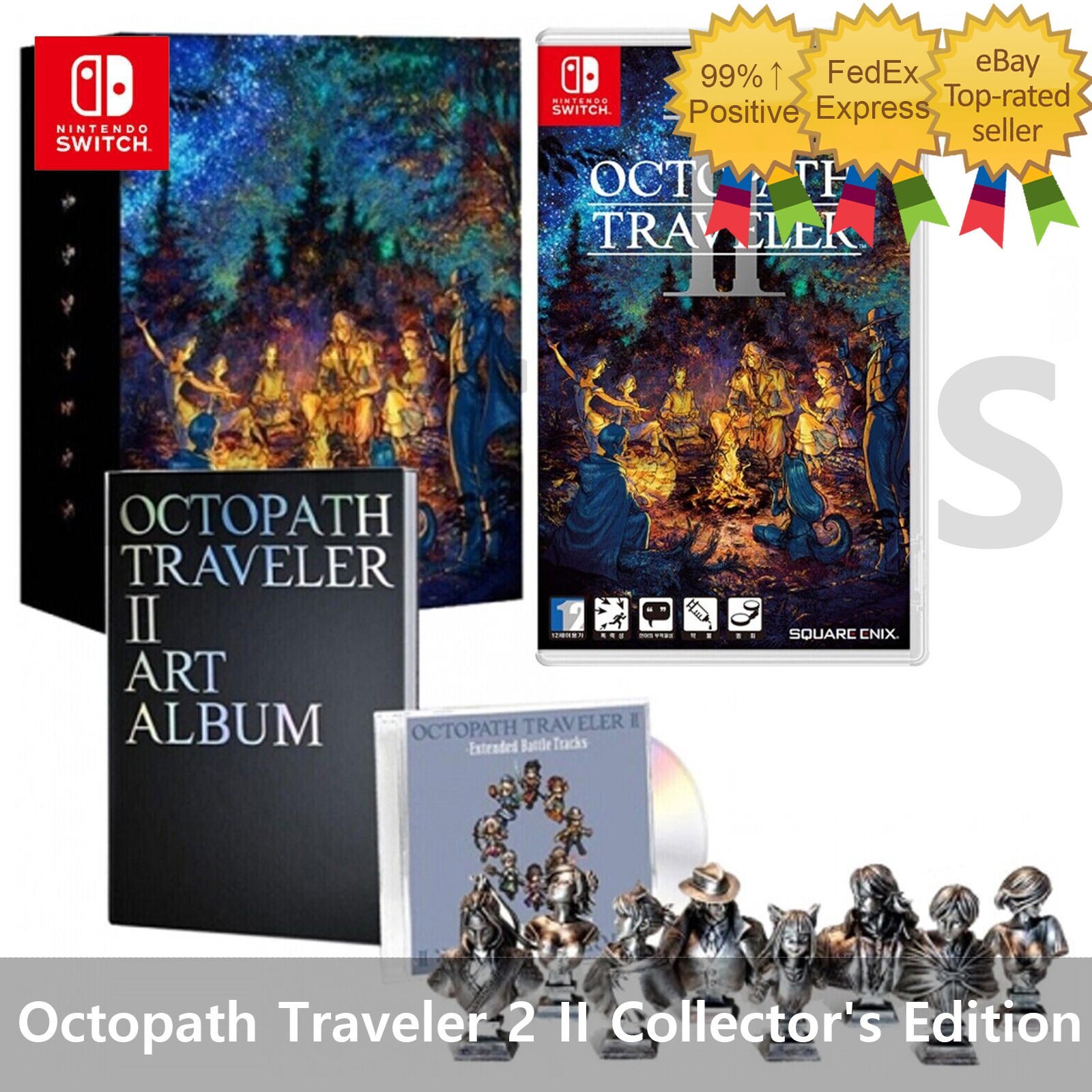 Nintendo Switch Octopath Traveler 2 II Collector's Edition English Korean-image