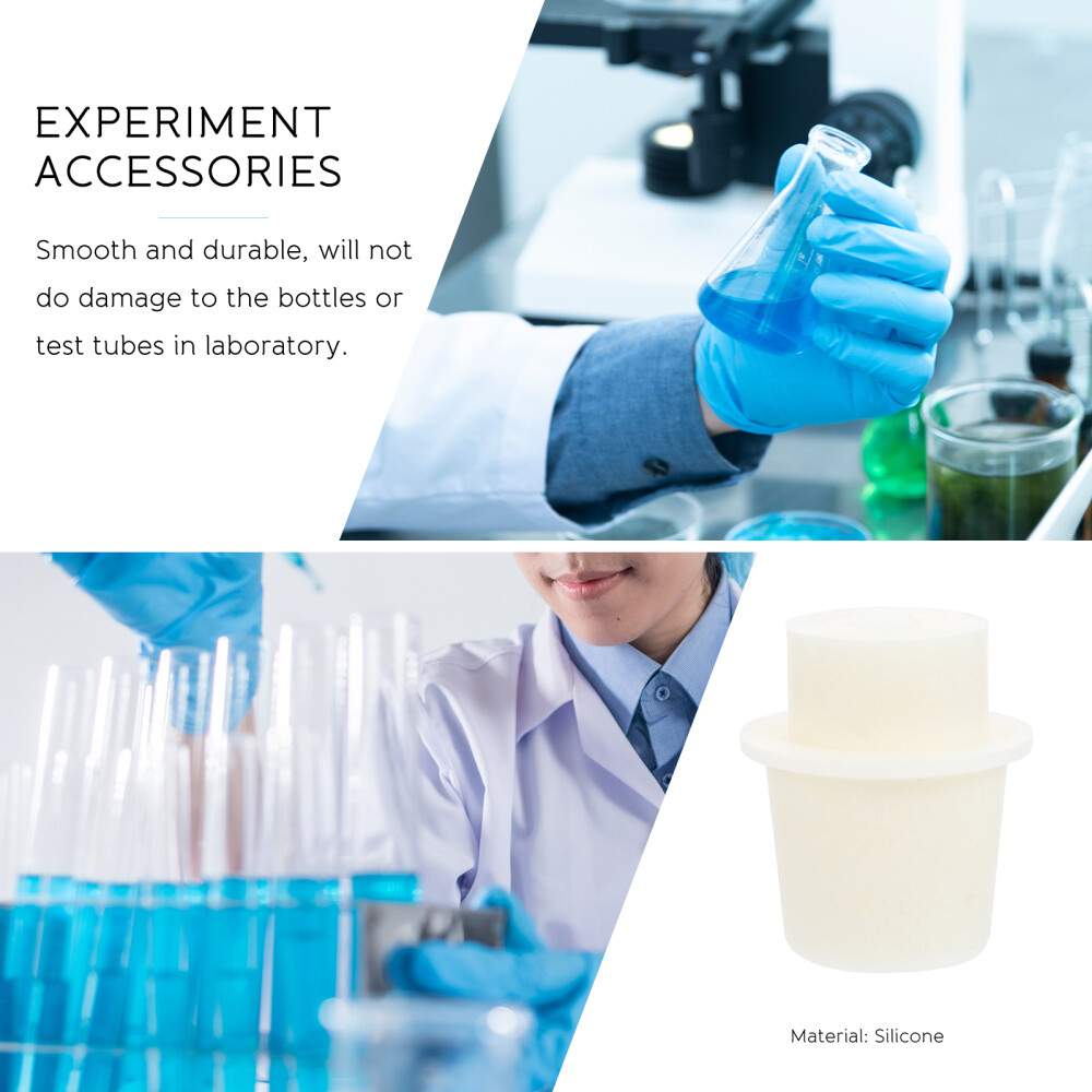 25 pcs Silicone Stoppers Laboratory Silicone Sealing Tools Test Tube