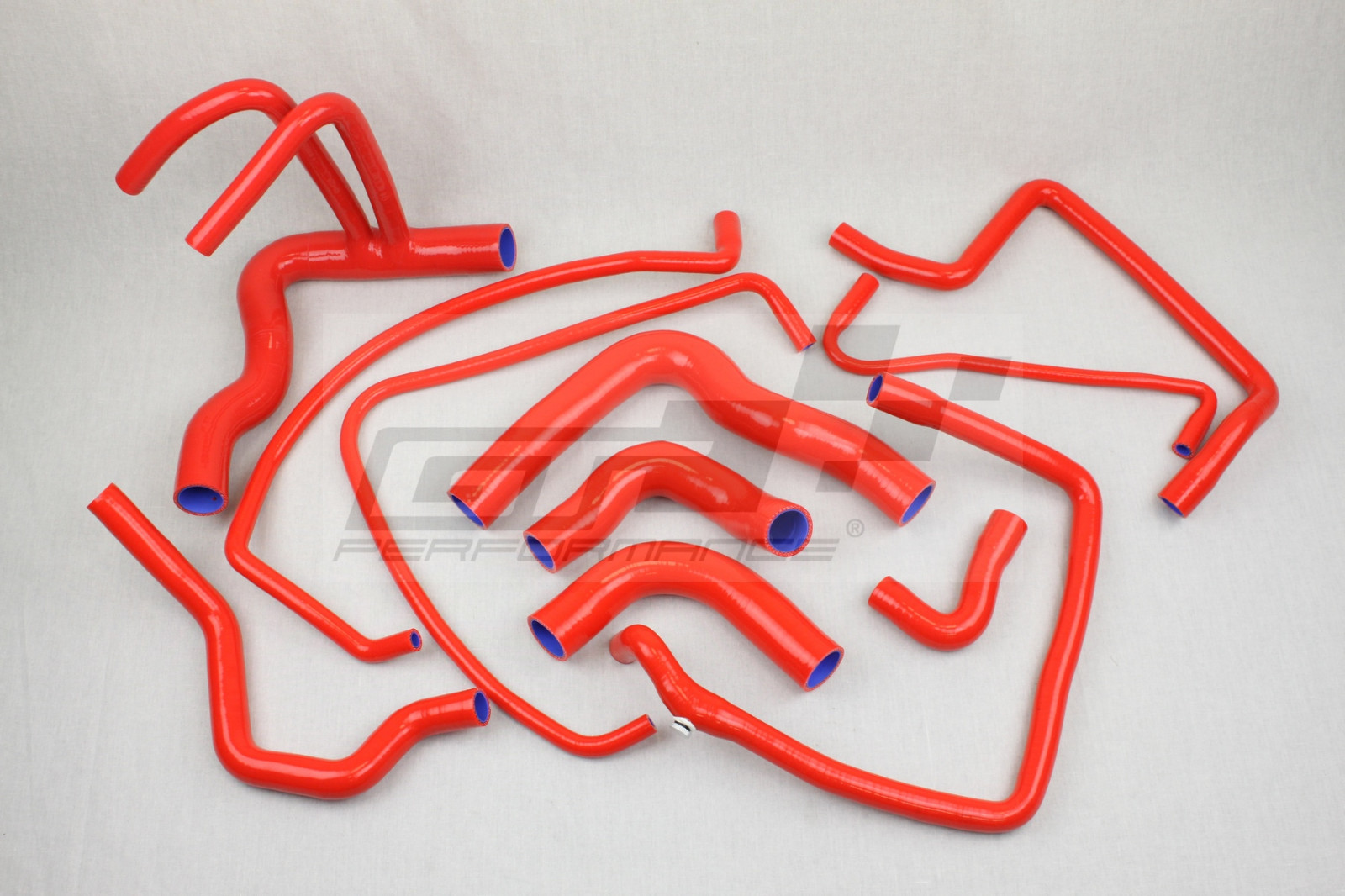 Kit durites silicone Peugeot 205 GTI 1.9 1.6 circuit refroidissement moteur et modine rouge