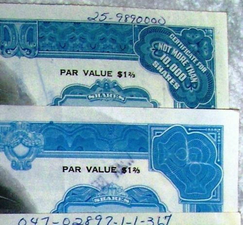 Original Stock certificate General Motors Corp. Delaware blue 1982-1983 - Picture 2 of 2