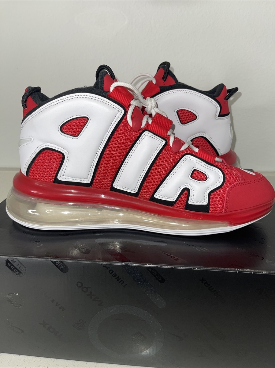 New Nike Air More Uptempo 720 University Red CJ3662-600 Size