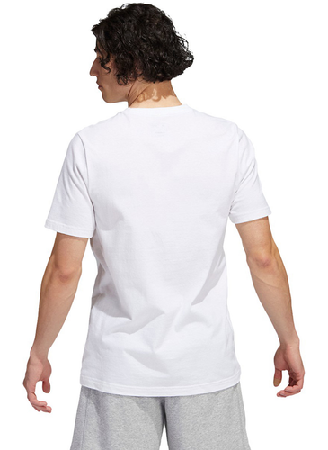 T-shirt Adidas uomo Fresh SS, stile # HS0843, taglia L, colore bianco/nero - Foto 2 di 6