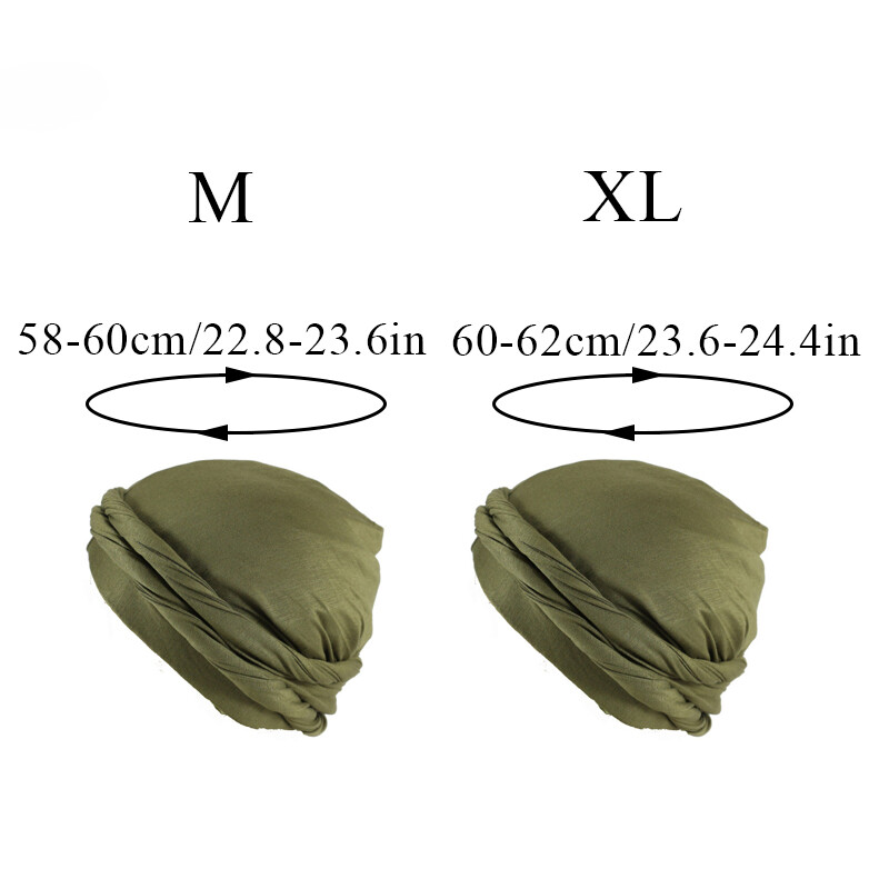 APL Turbante Uomo Con Sciarpa Foderata in Raso Copricapo Hijab Berretto❀ ↑