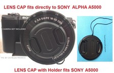 SNAP-ON LENS CAP fit CAMERA SONY ALPHA A5000 with 16-50 OSS lens HOLDER