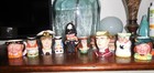 Various Lot of English & Other Country Character Toby Mugs, Small 2" - 5" tall — photo 1