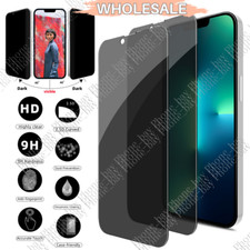 Privacy Screen Protector Tempered Glass Lot For iPhone 14 13 12 11 XR XS 8 7 LOT